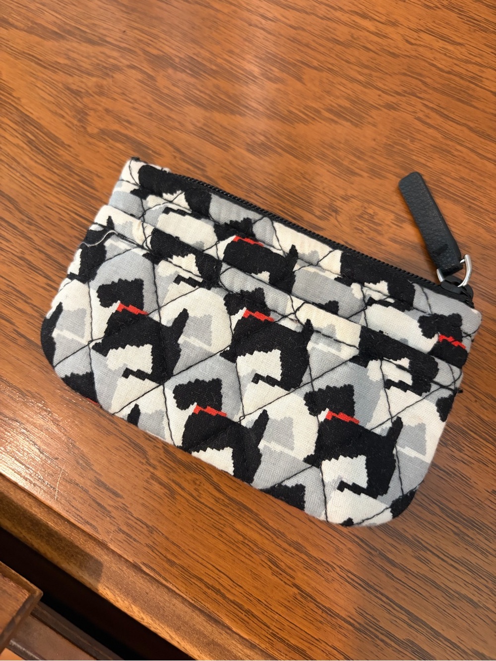 Vera Bradley Quilted Scottie Tote - Black, White & Red - Picture 6 of 9